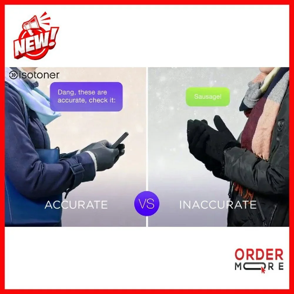Touchscreen Gloves Genuine Leather Stretch Fit Cold Weather